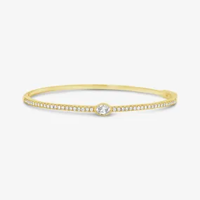 1/2 Way Oval & Round Diamond Bracelet