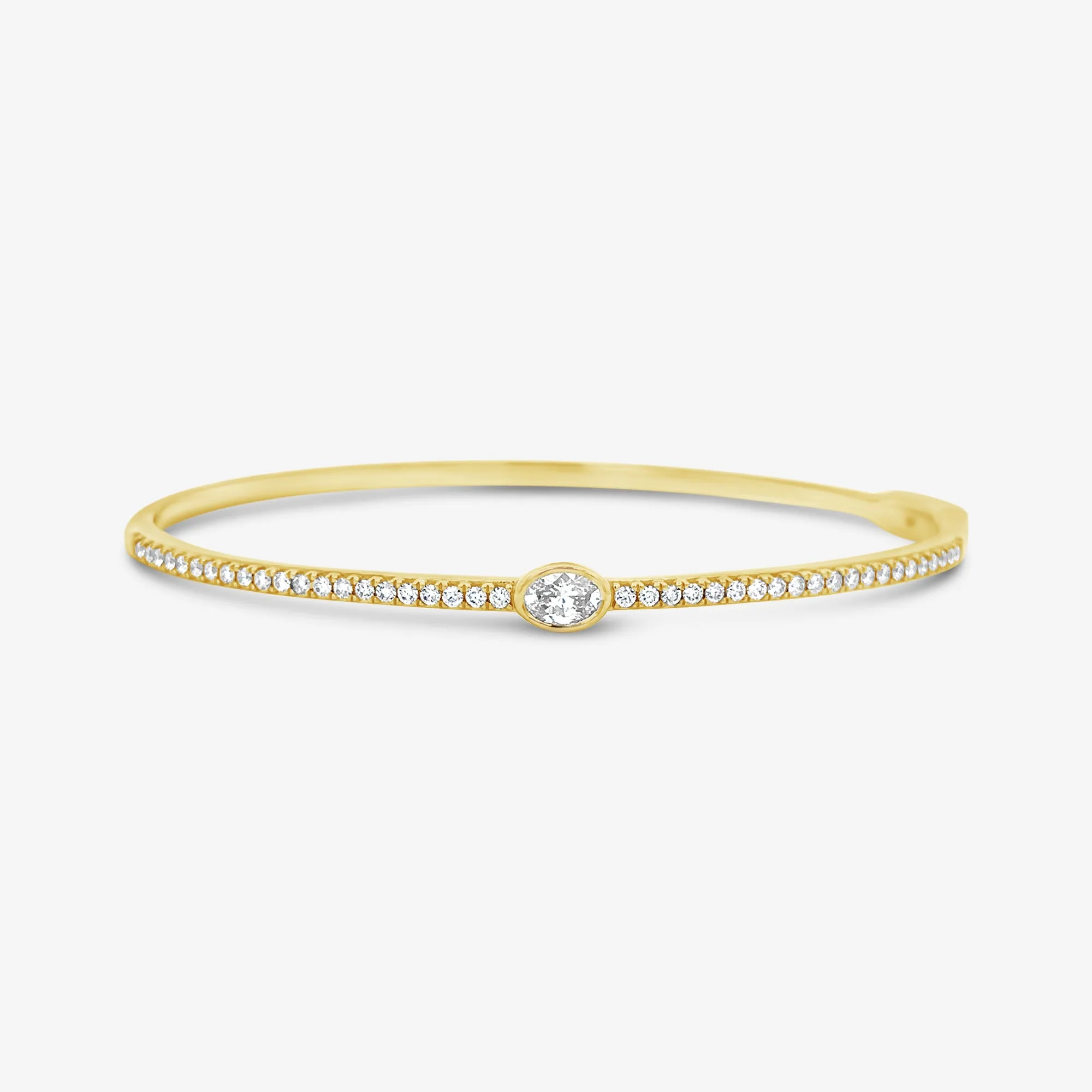 1/2 Way Oval & Round Diamond Bracelet