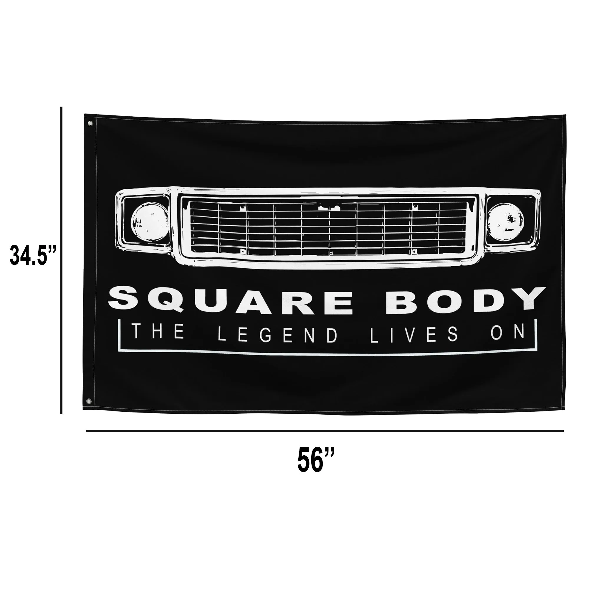 73 Squarebody Flag - The Legends Lives On - Based On 70's Sqaure Body Truck