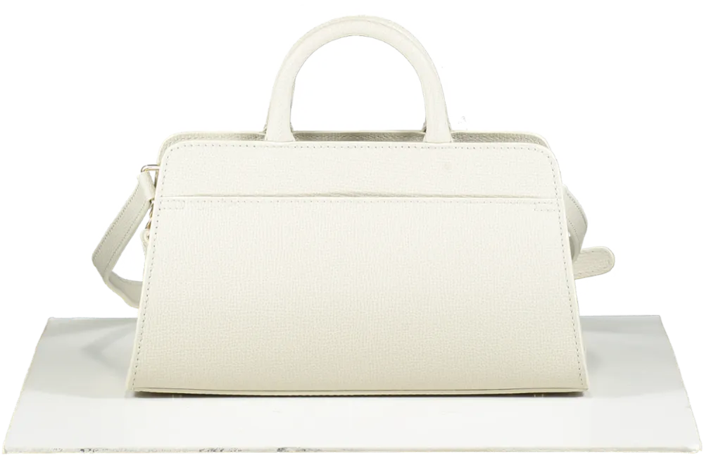 aigner Cream Leather Cybill Honeysuckle Stretch Mini Bag