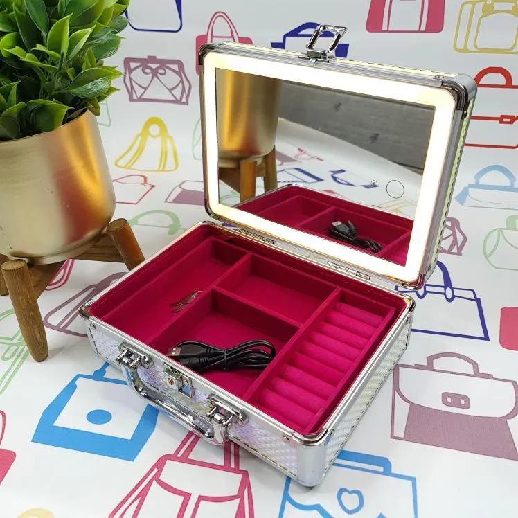 Aluminum Makeup Box with Lights