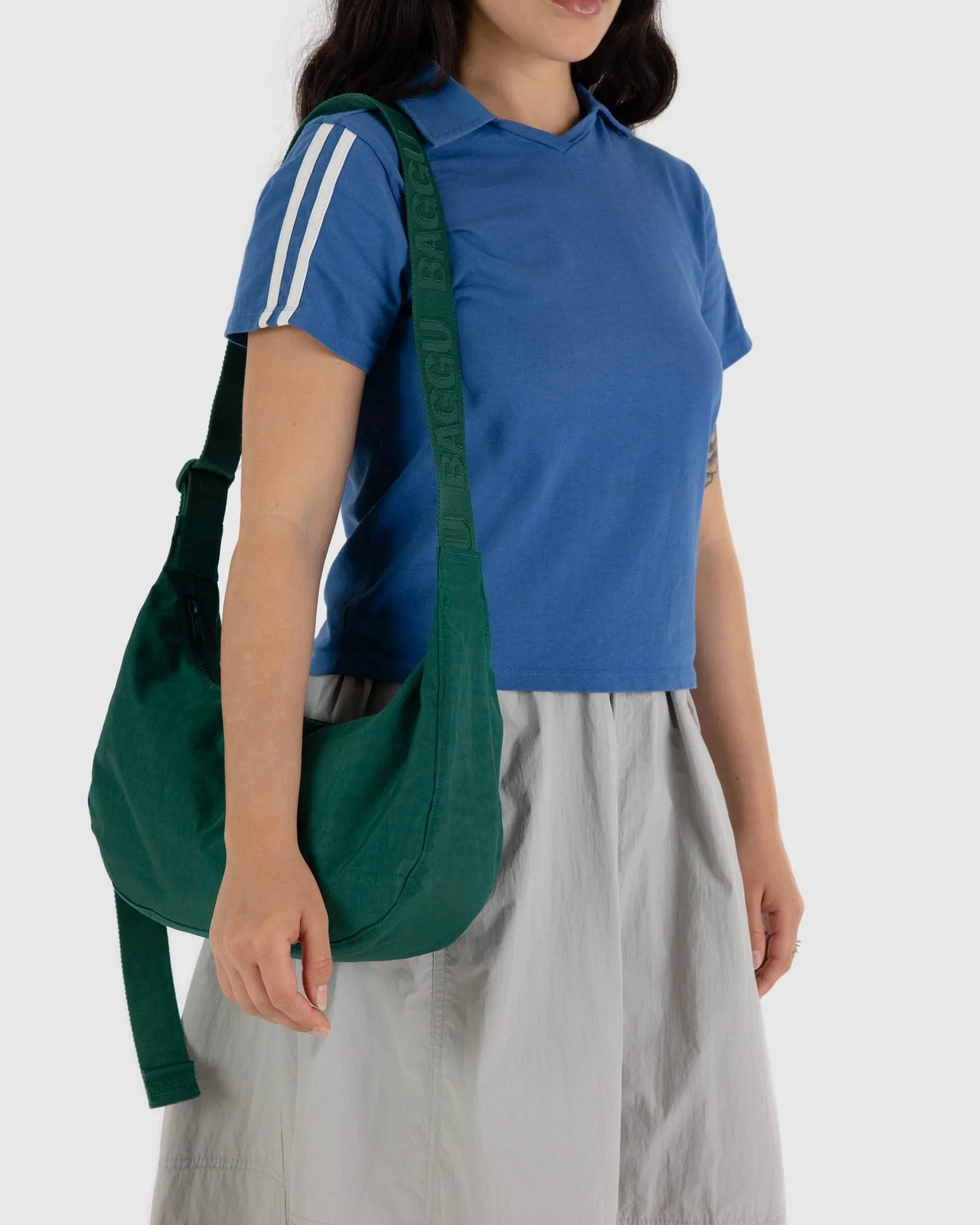 Baggu - Medium Nylon Crescent Bag | Cypress