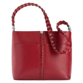 BEAUMONT SQUARE BUCKET BAG-LIPSTICK