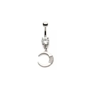 Belly Ring - Crescent Moon