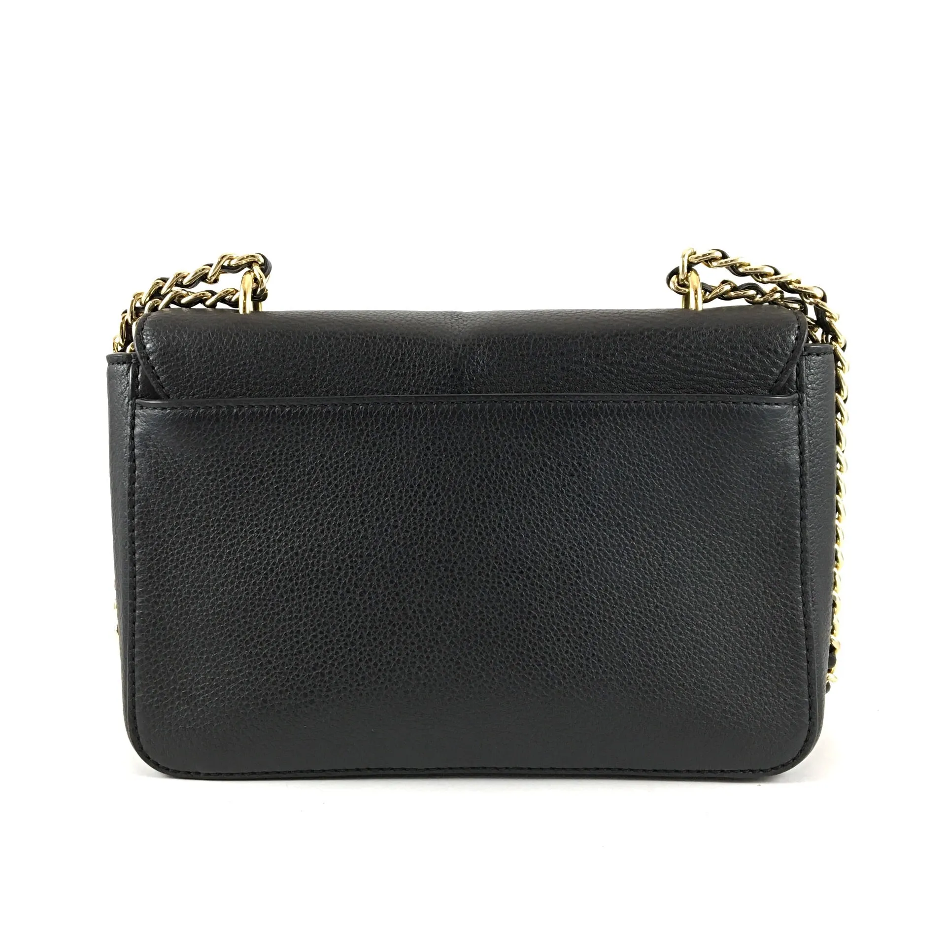 Black Flap Bag Gold Chain Strap