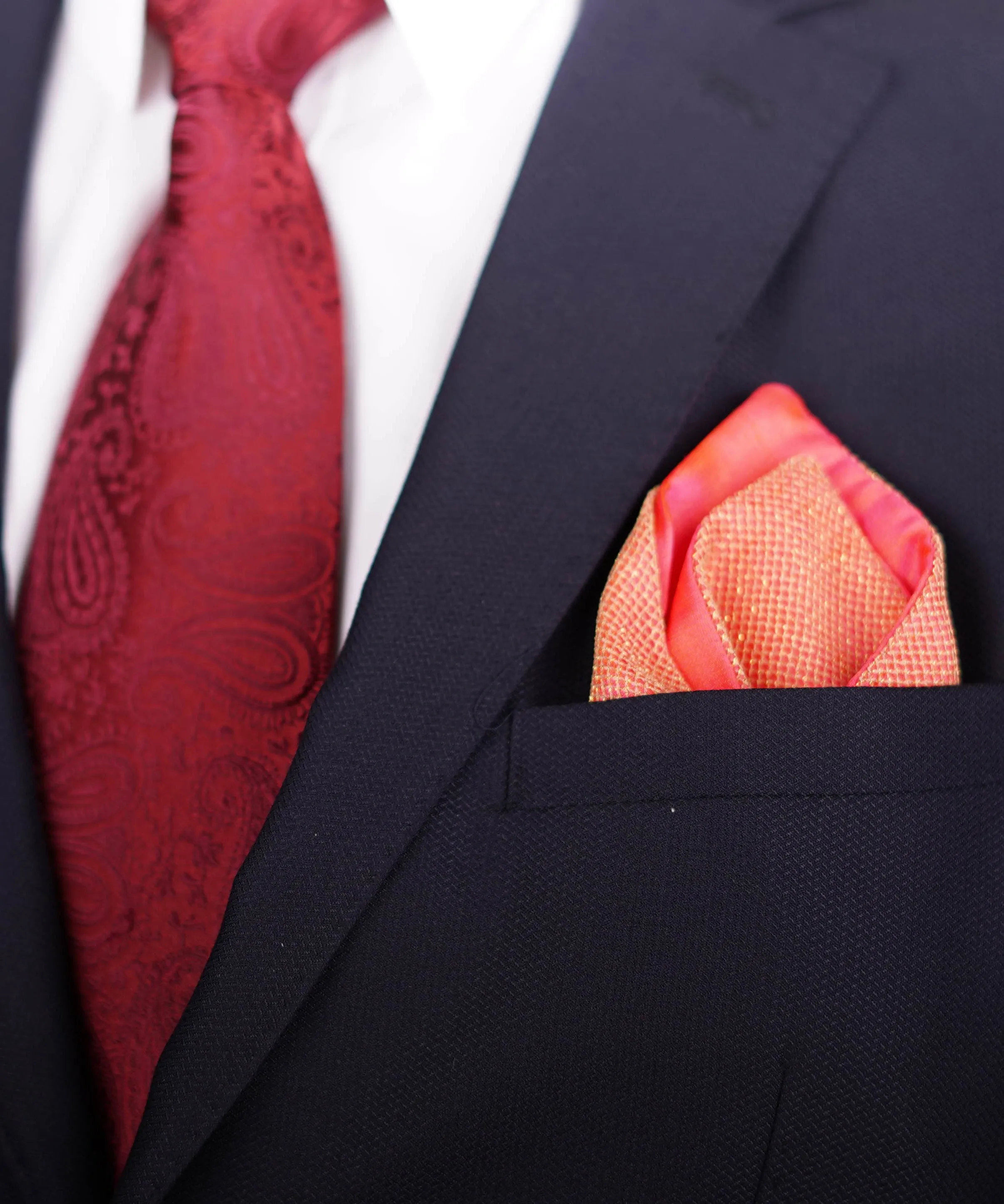 Black Pocket Square Holder