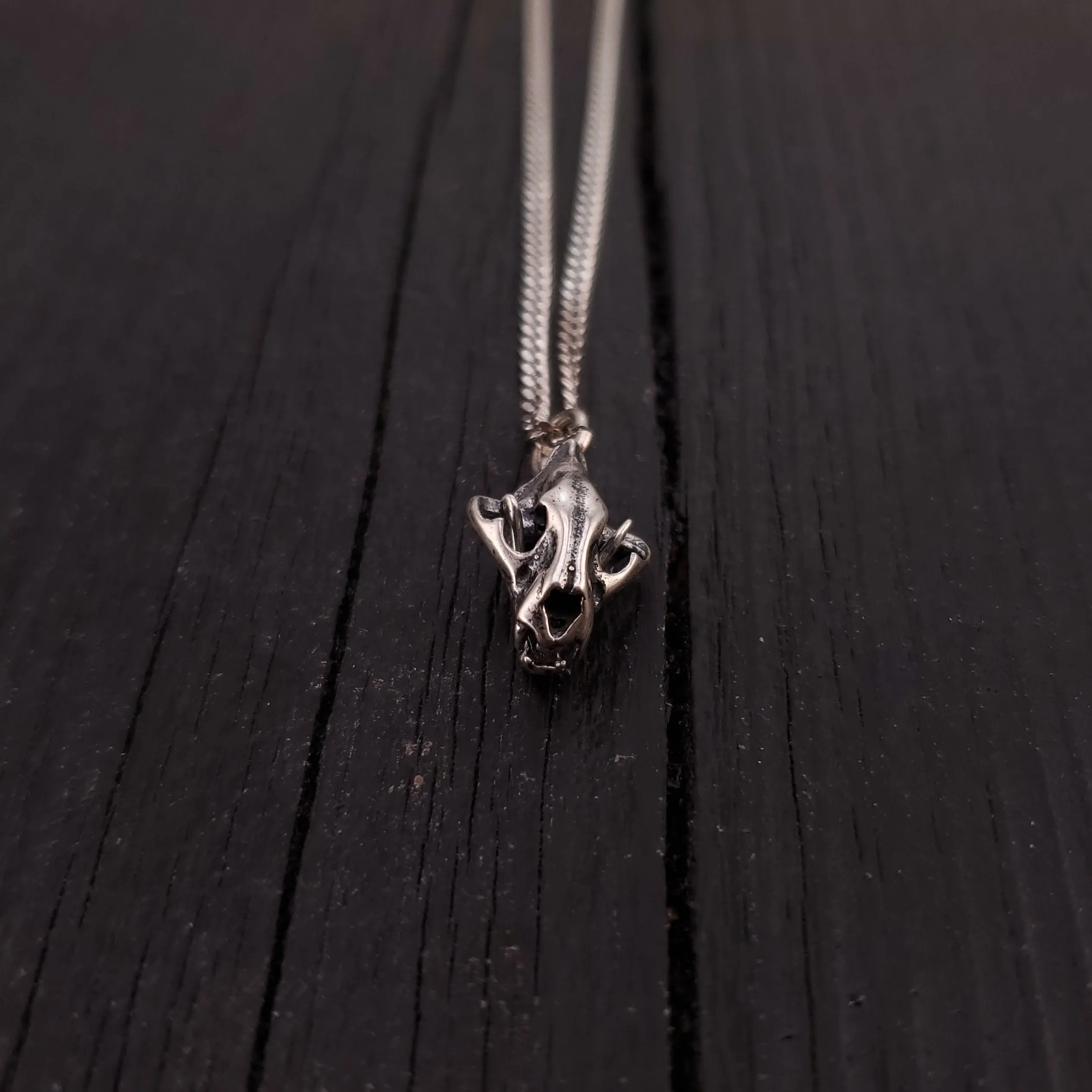 Cat Skull Pendant Necklace