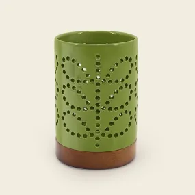 Ceramic Candle Holder - Linear Stem Olive