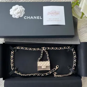 Chanel 22C Mini Mesh Bag Runway Chain Belt Bag