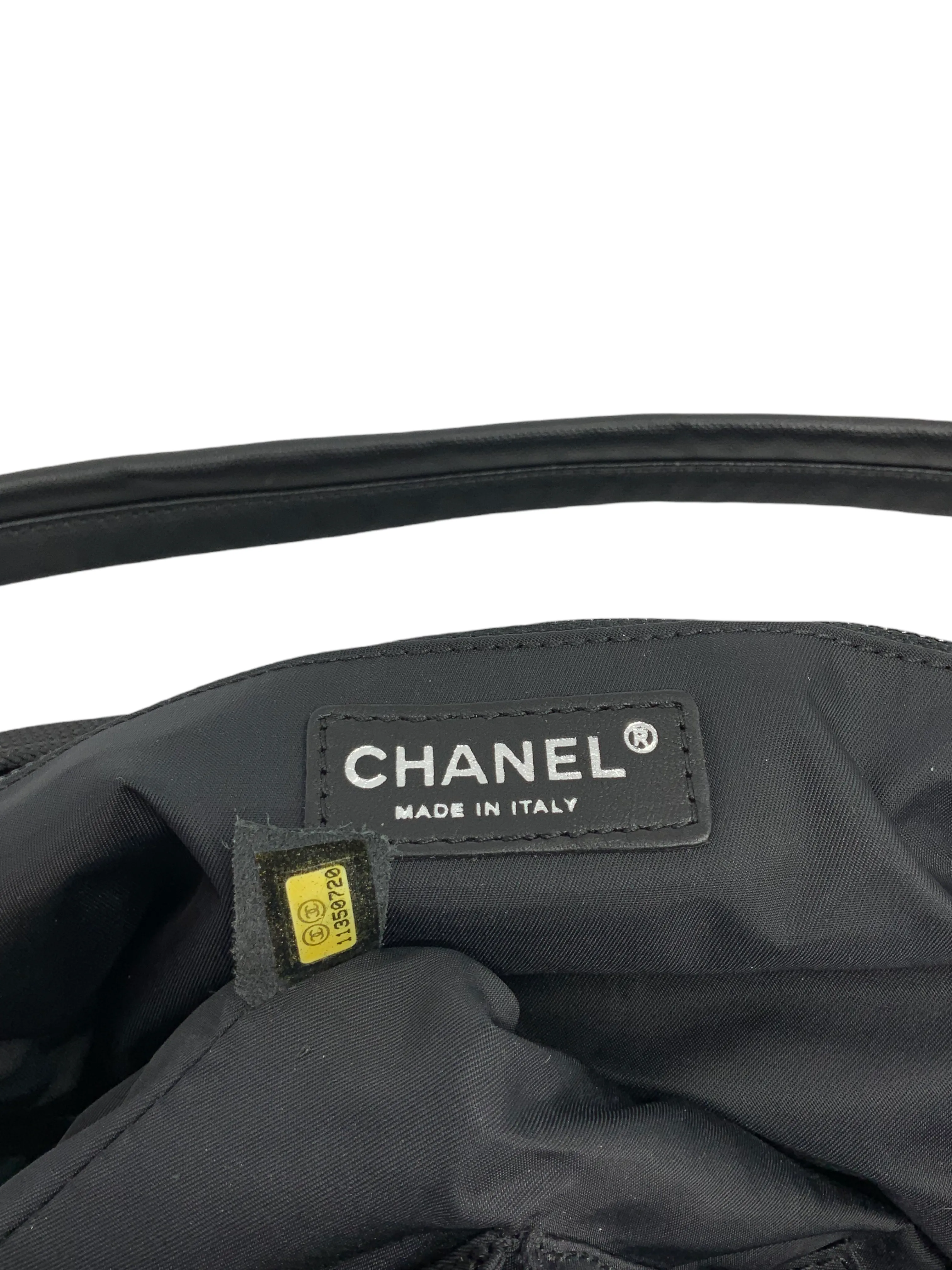 Chanel Quilted Coated Canvas Paris Biarritz Large Shoulder Bag