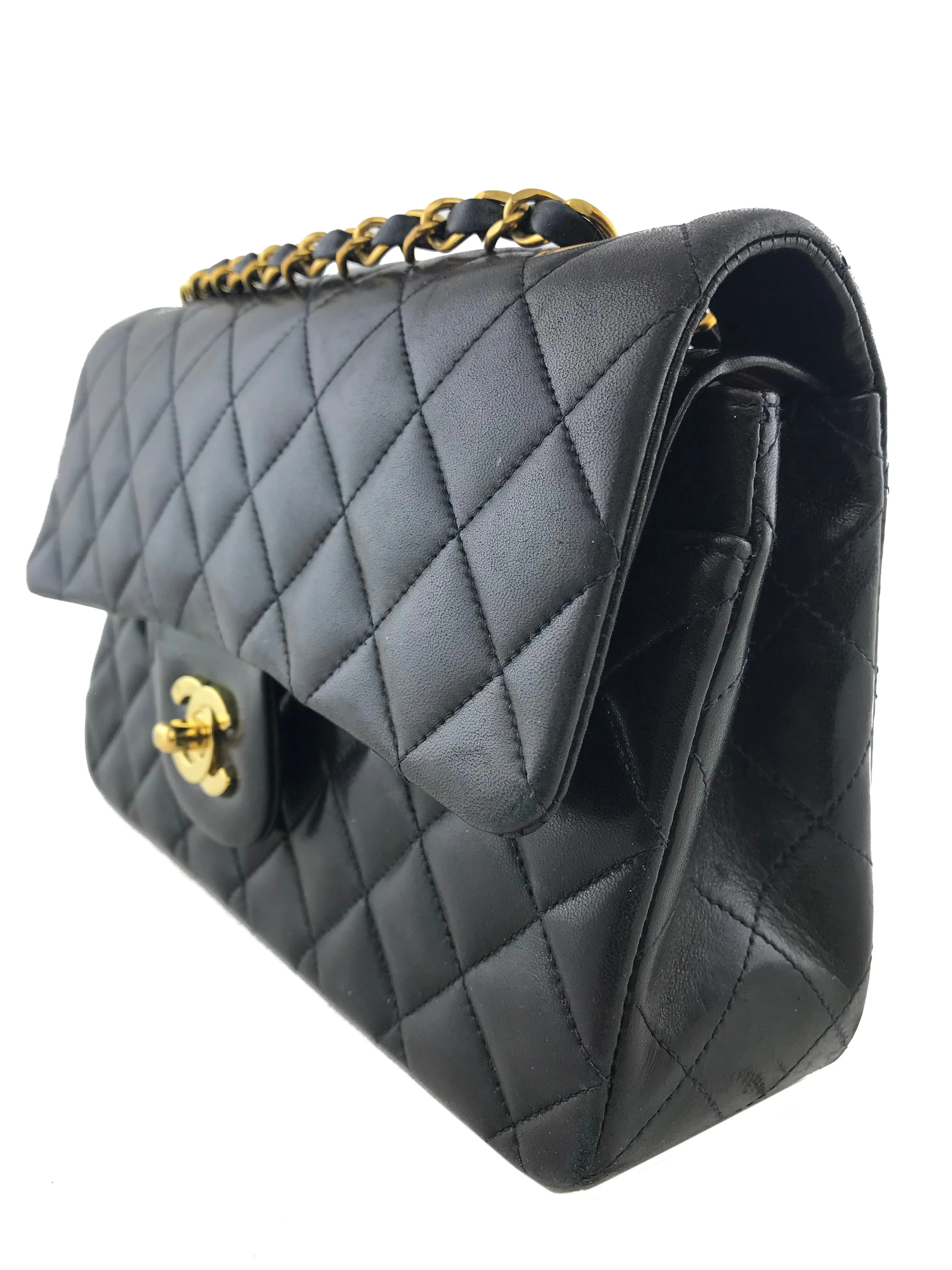 Chanel Quilted Lambskin Small Classic Double Flap Bag