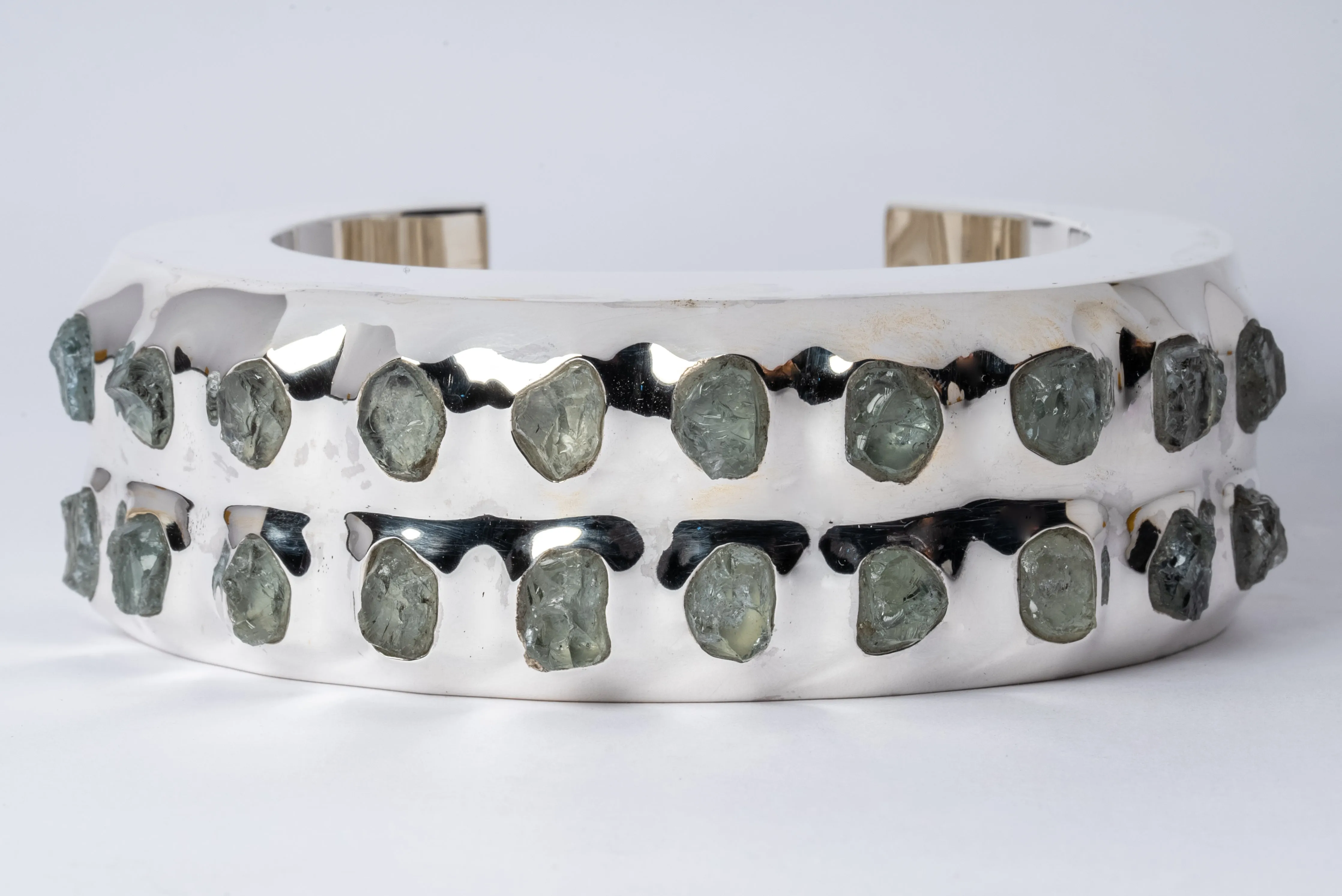 Crescent Bracelet (Terrestrial, Raised Terraform, Aquamarine, 30mm, PA AQU)