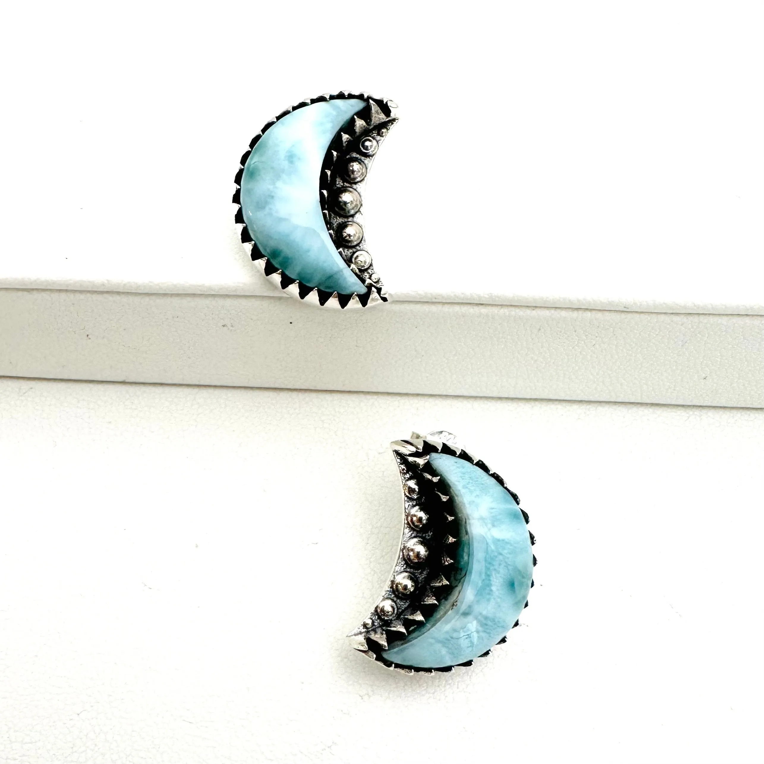 Crescent Moon Studs