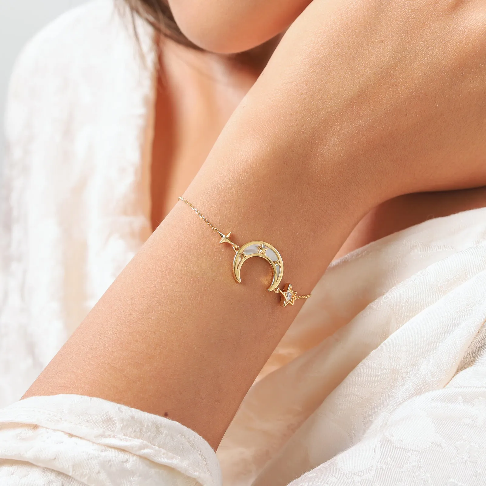 Crescent North Star Bracelet