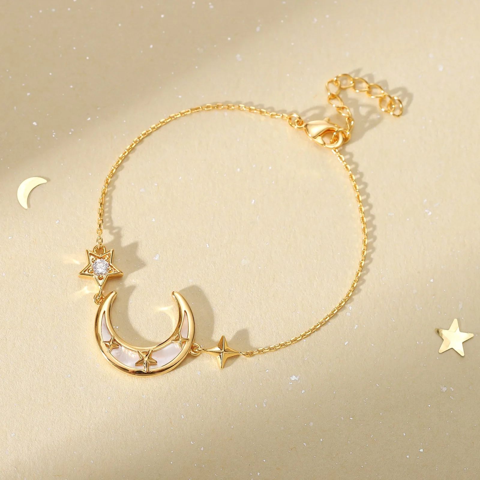 Crescent North Star Bracelet