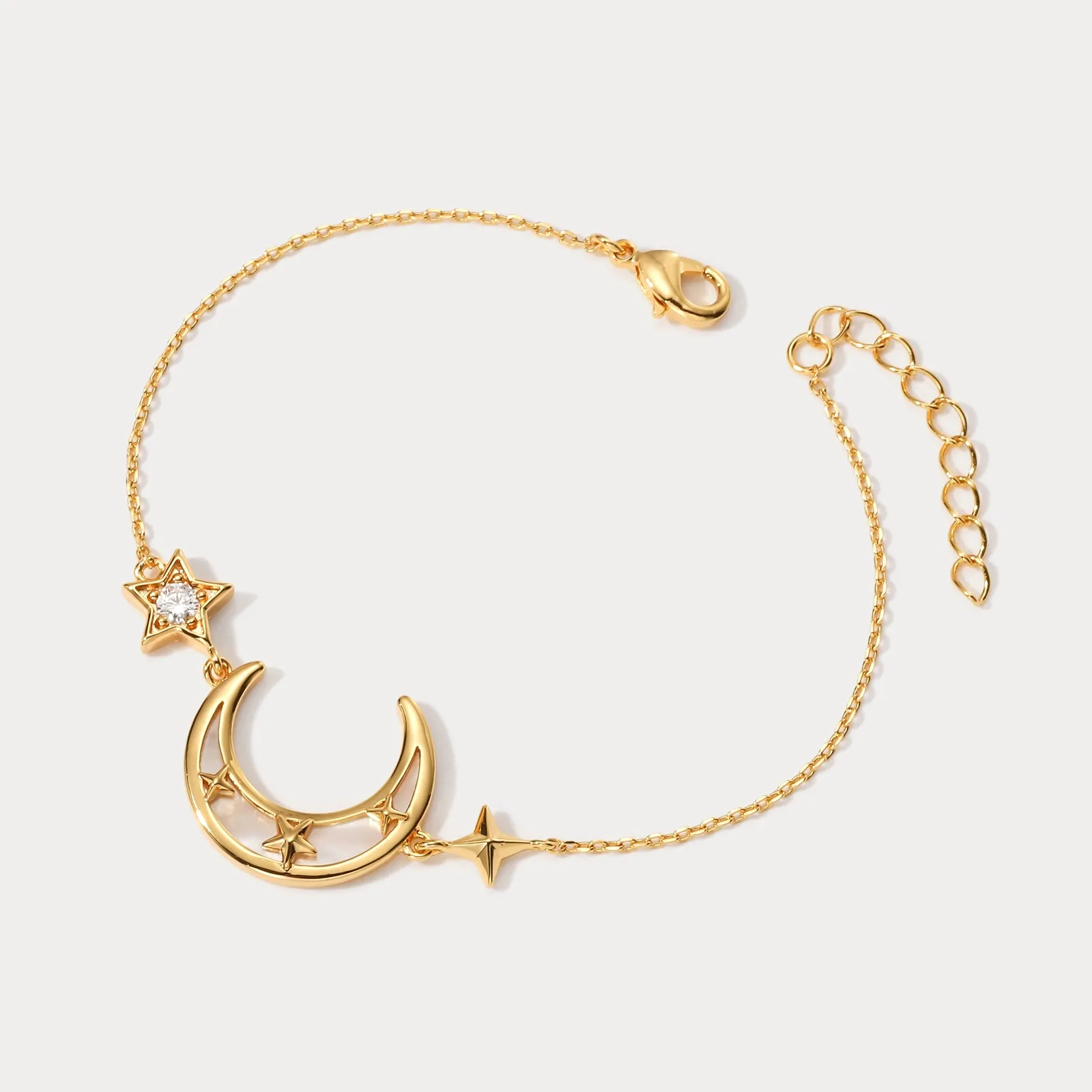 Crescent North Star Bracelet