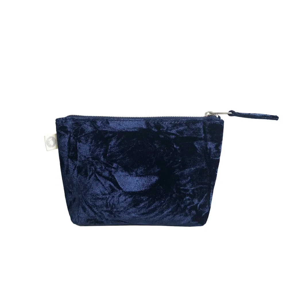 Crushed Velvet Small Makeup Bag