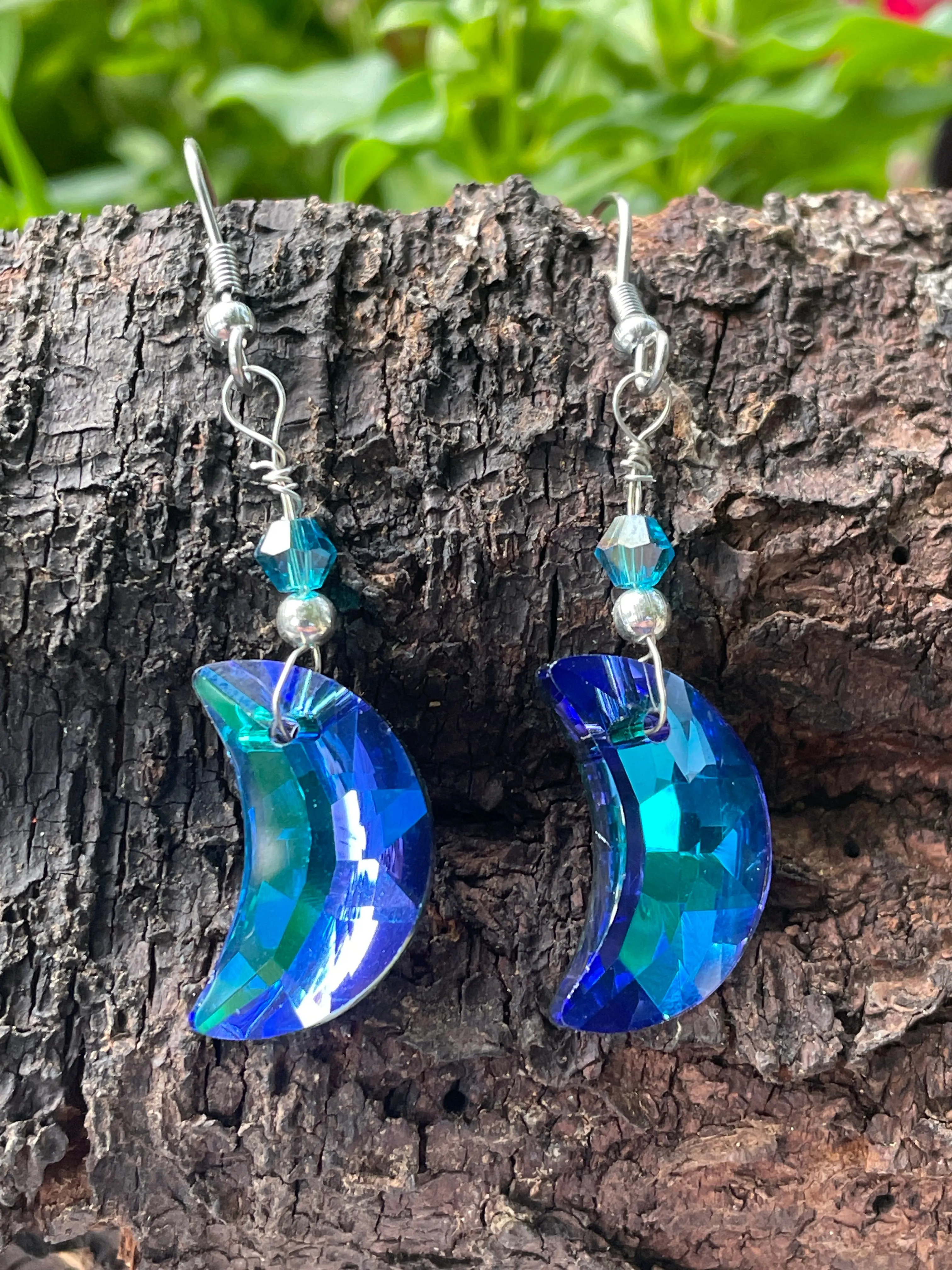 Crystal Moon Earrings