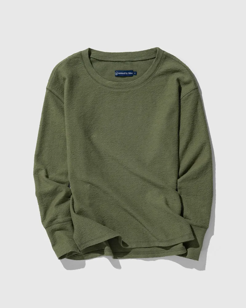 EcoKnit Textured Long-Sleeve Tee