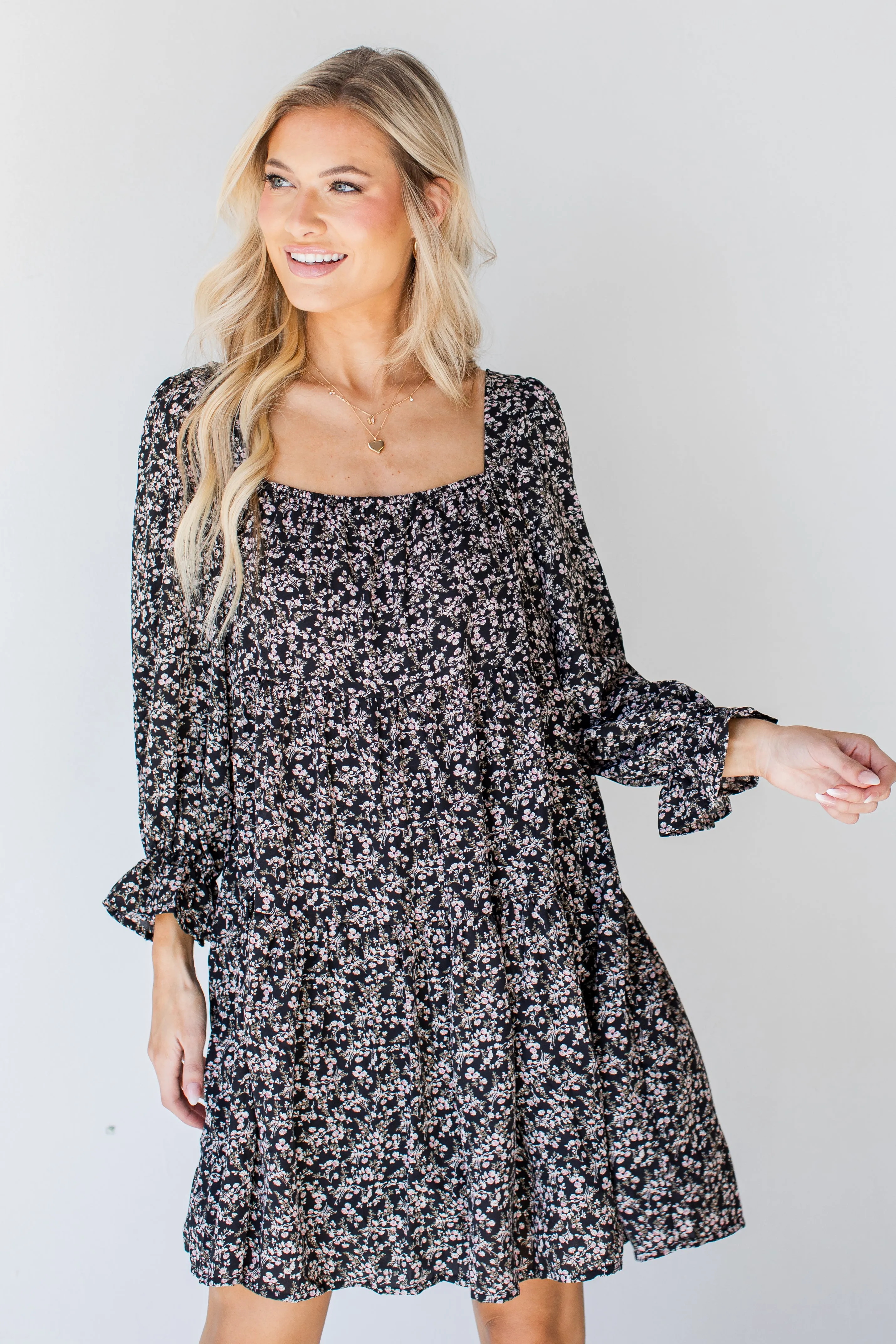 Express Yourself Tiered Floral Dress