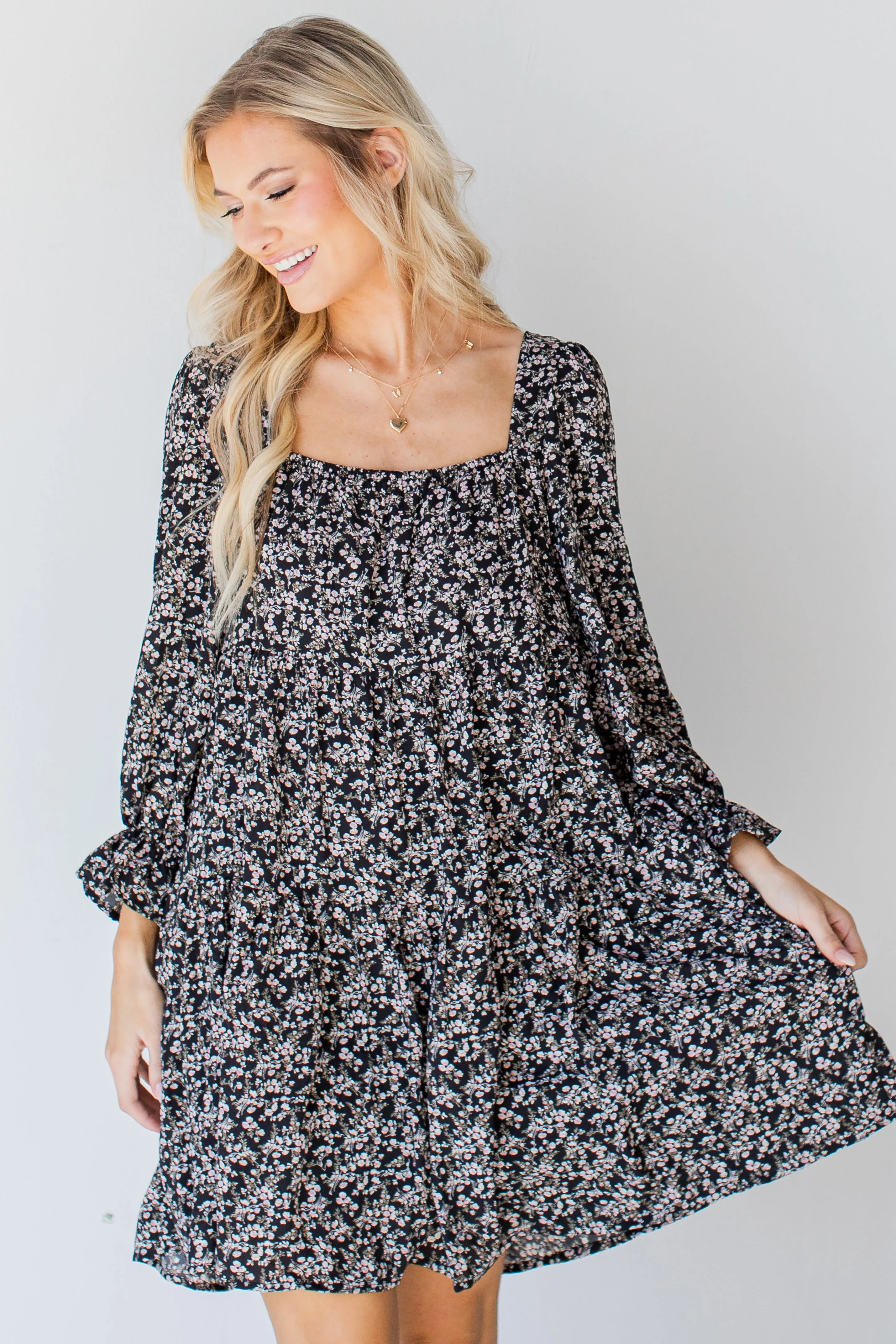 Express Yourself Tiered Floral Dress