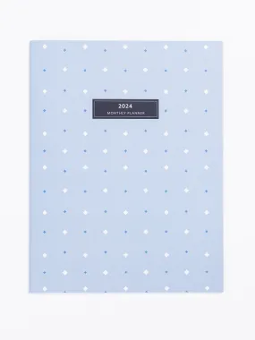 FINAL SALE - 2024 Large Monthly Planner | Little Star Blue