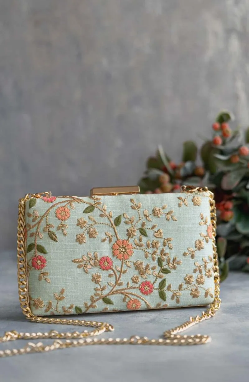 Floral Creeper Box Clutch Wedding Favors - Pastel Set of 10