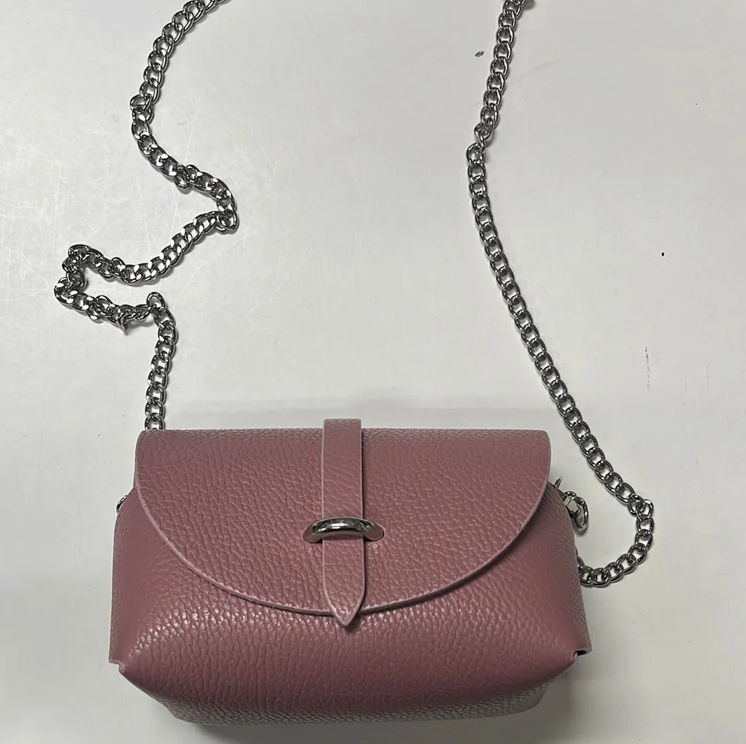 Genuine Italian Leather Small Crossbody Bag