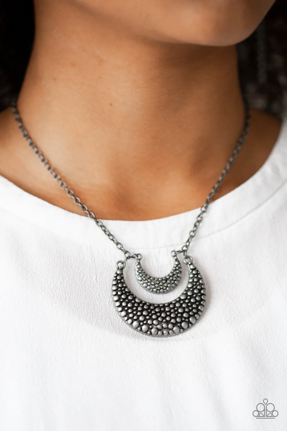 Get Well MOON - Silver Necklace