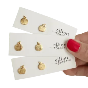 Gold Apple Studs