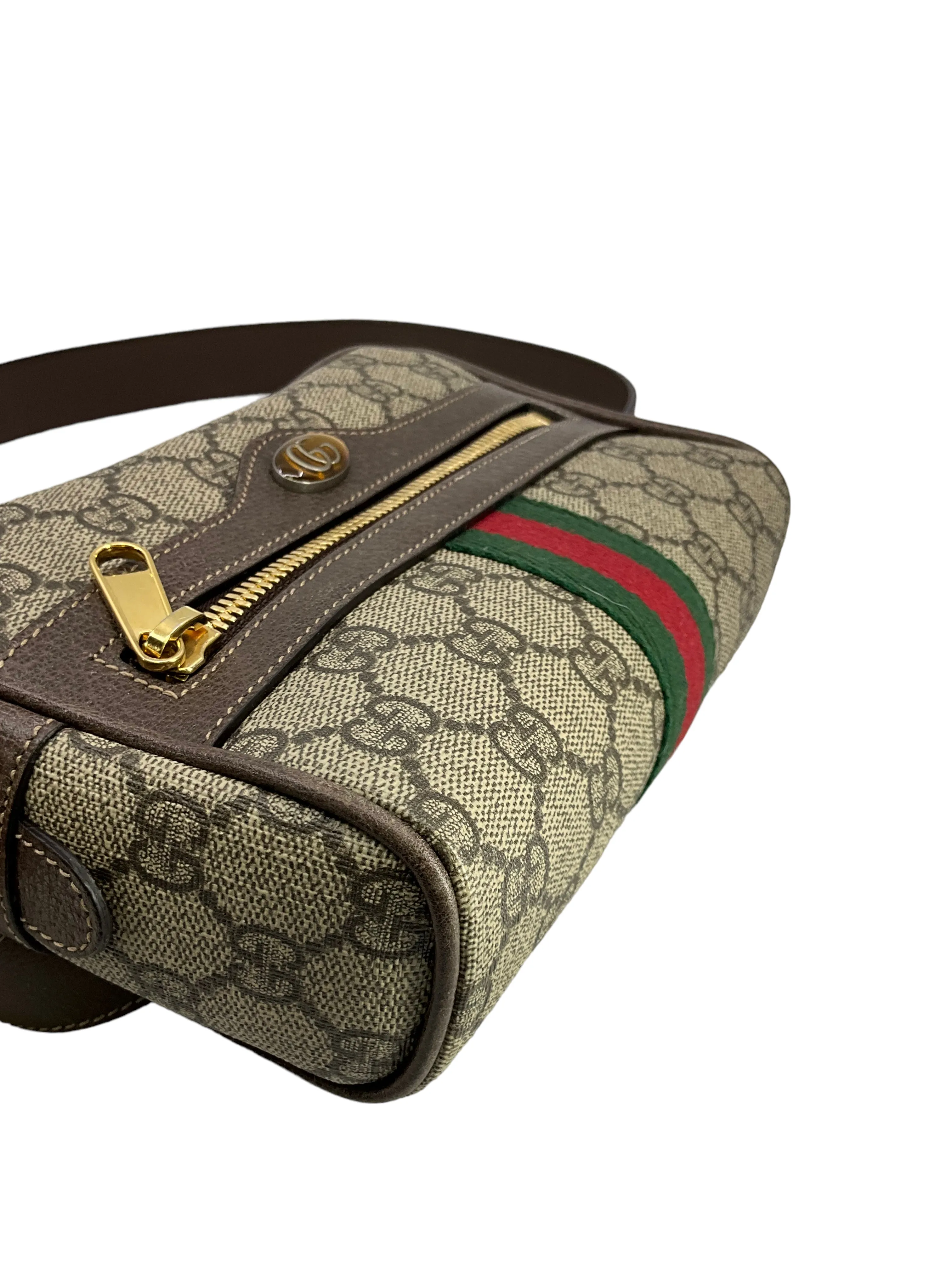 GUCCI GG Supreme Canvas Small Ophidia Belt Bag Size 95