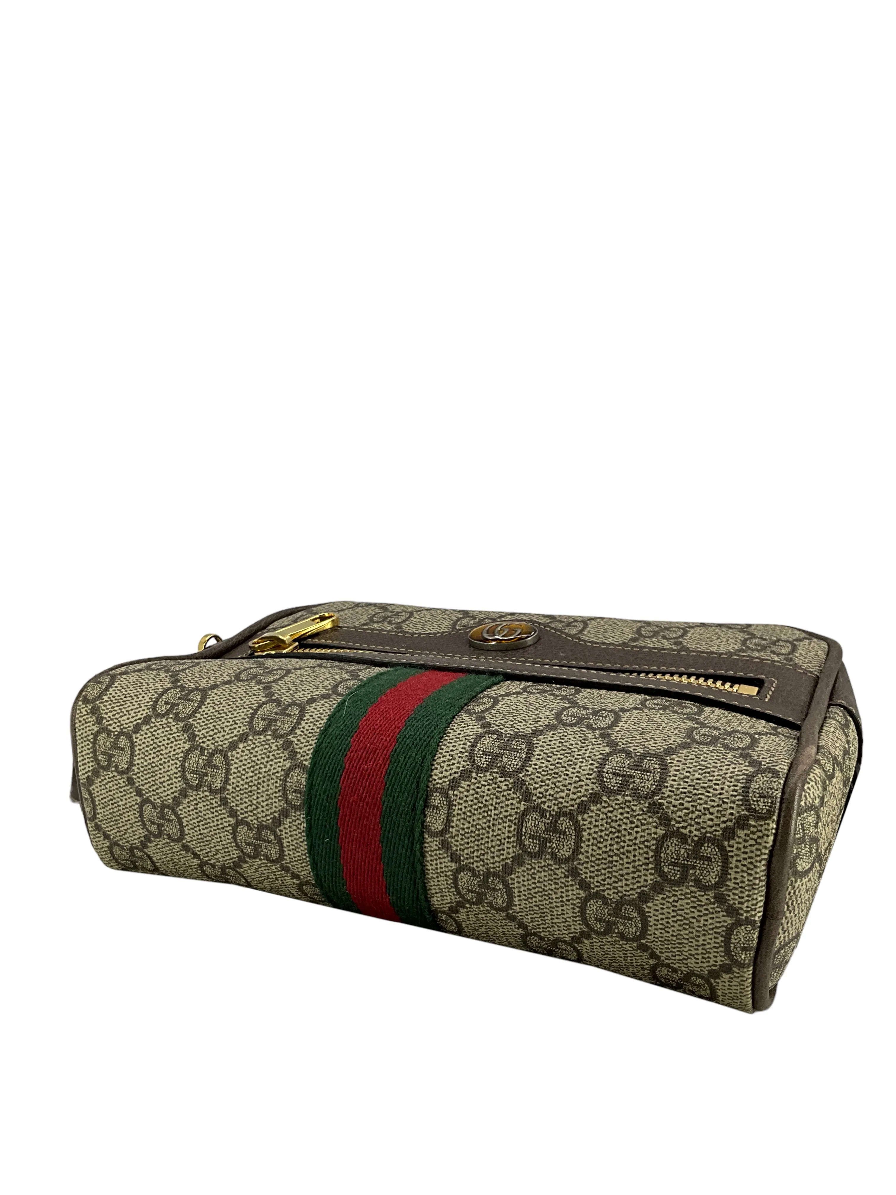 GUCCI GG Supreme Canvas Small Ophidia Belt Bag Size 95