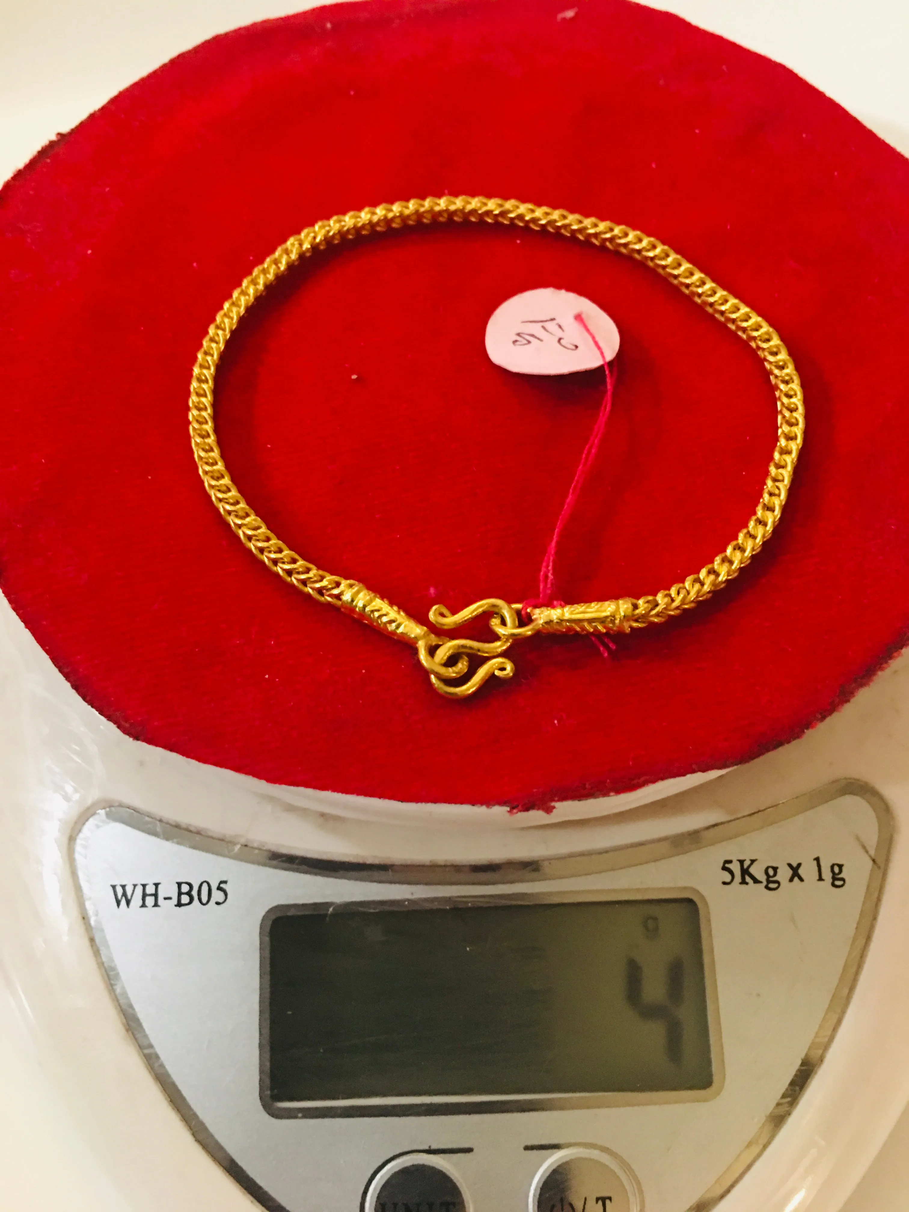 Item no. SP1067 Bangkok Solid gold 7” New Bracelet 4g.