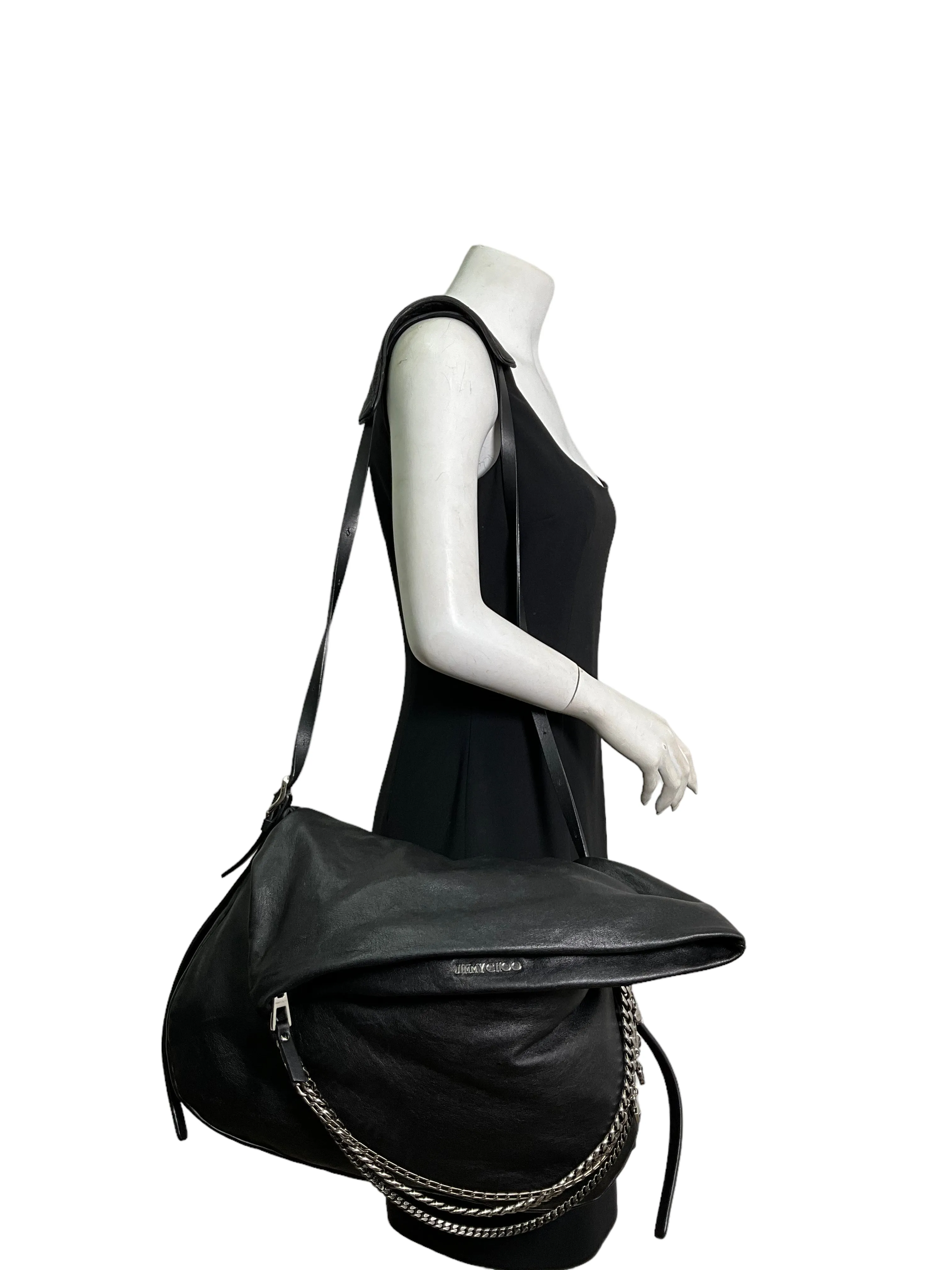 Jimmy Choo Biker Hobo Crossbody Bag