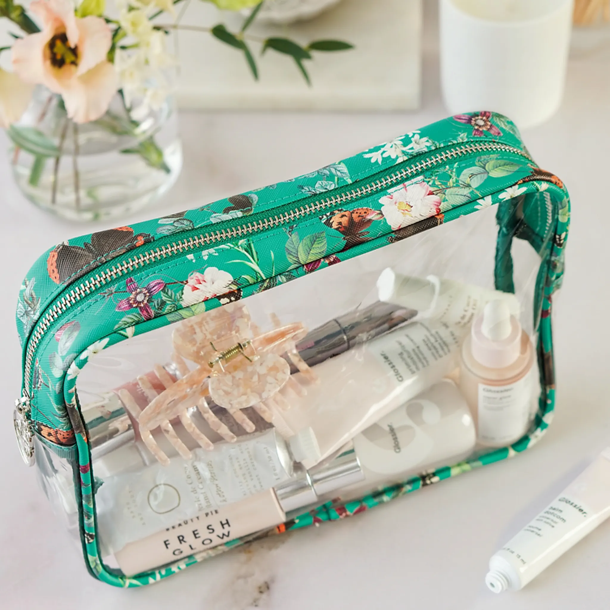 Joana Fulana Reusable Clear Beauty Case | Butterfly Spirit