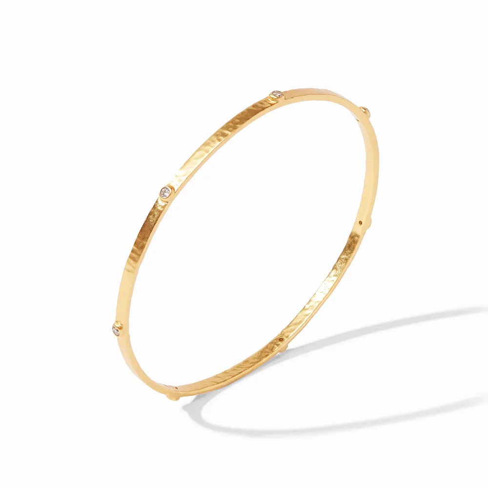 Julie Vos Crescent Stone Bangle