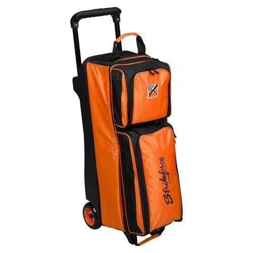 KR Strikeforce Konvoy Triple Ball Roller Black Orange Bowling Bag