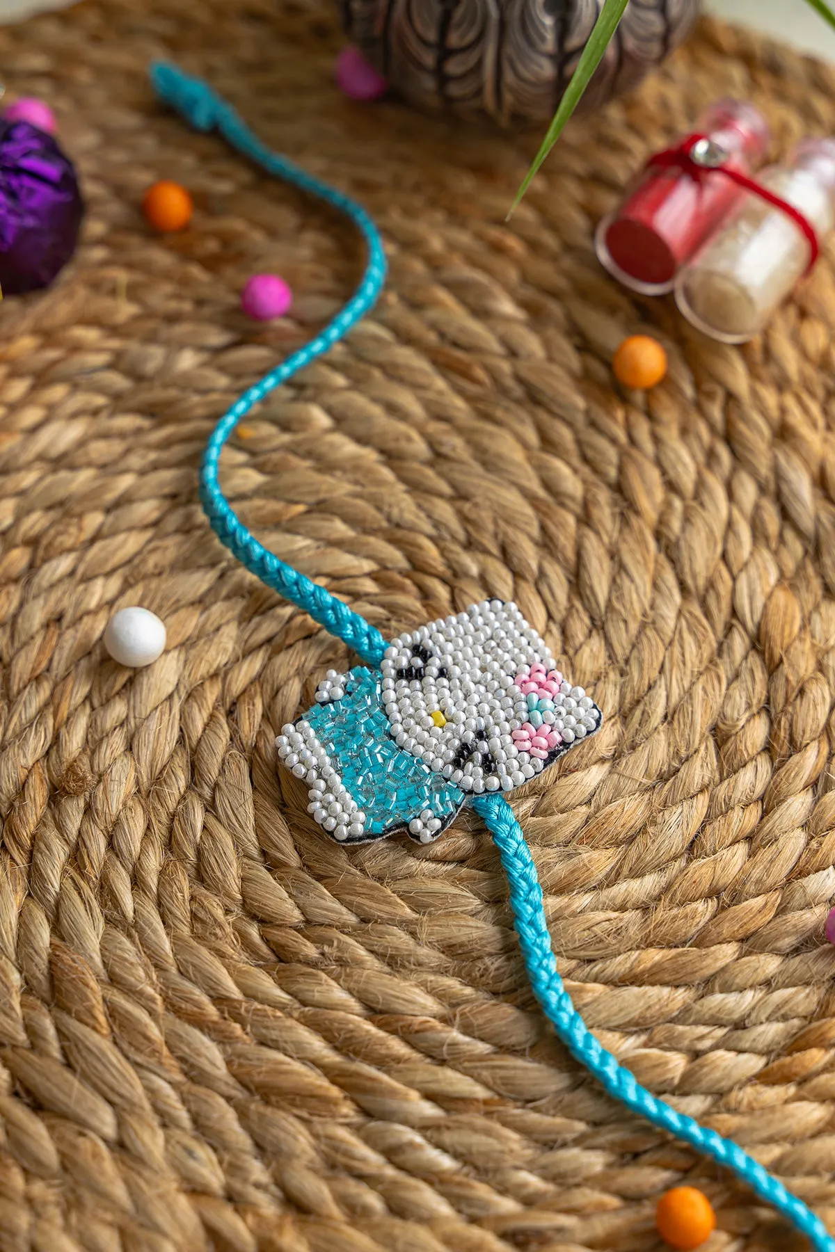 Little Kitten Embroidered Rakhi