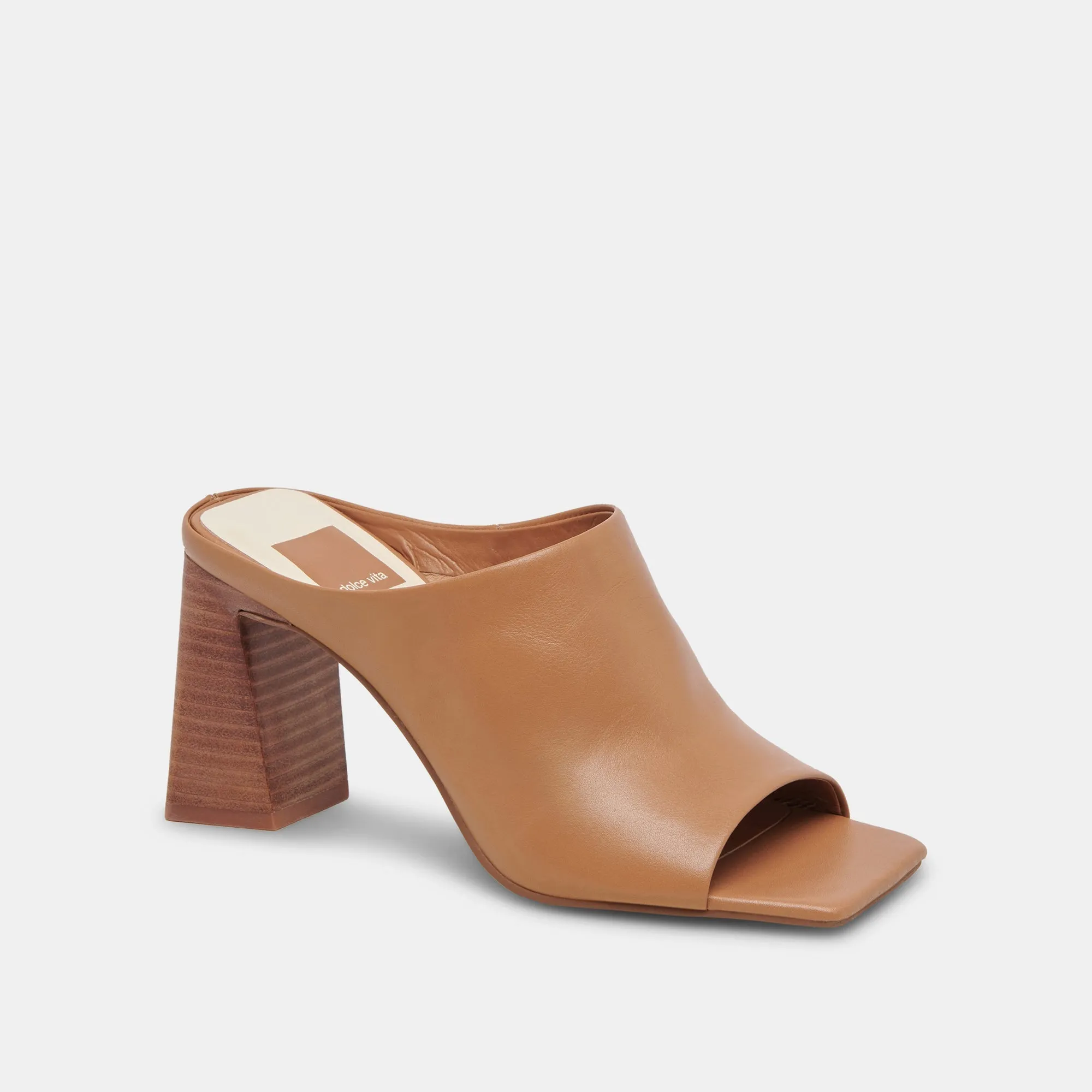 LIZZO HEELS LUGGAGE LEATHER