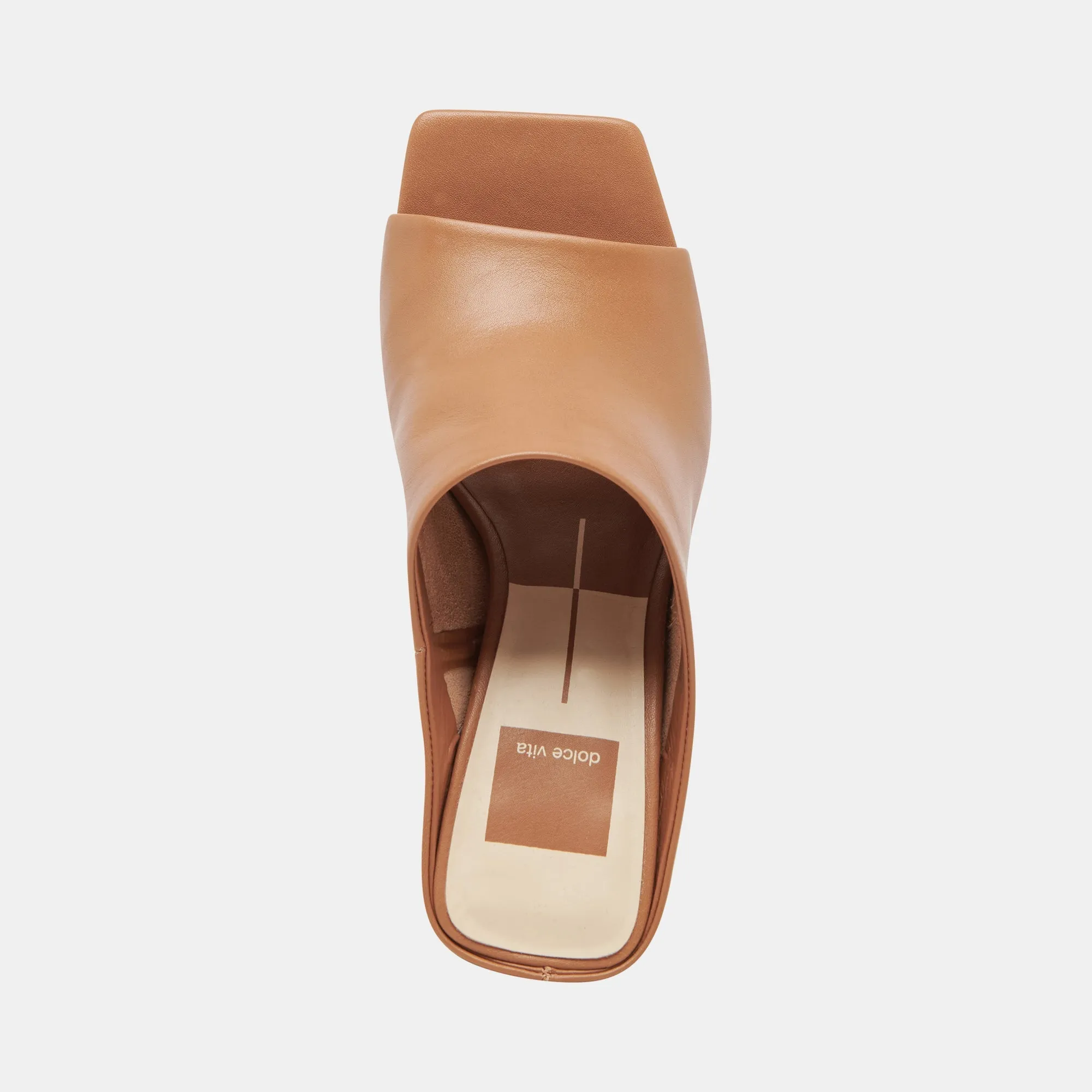 LIZZO HEELS LUGGAGE LEATHER