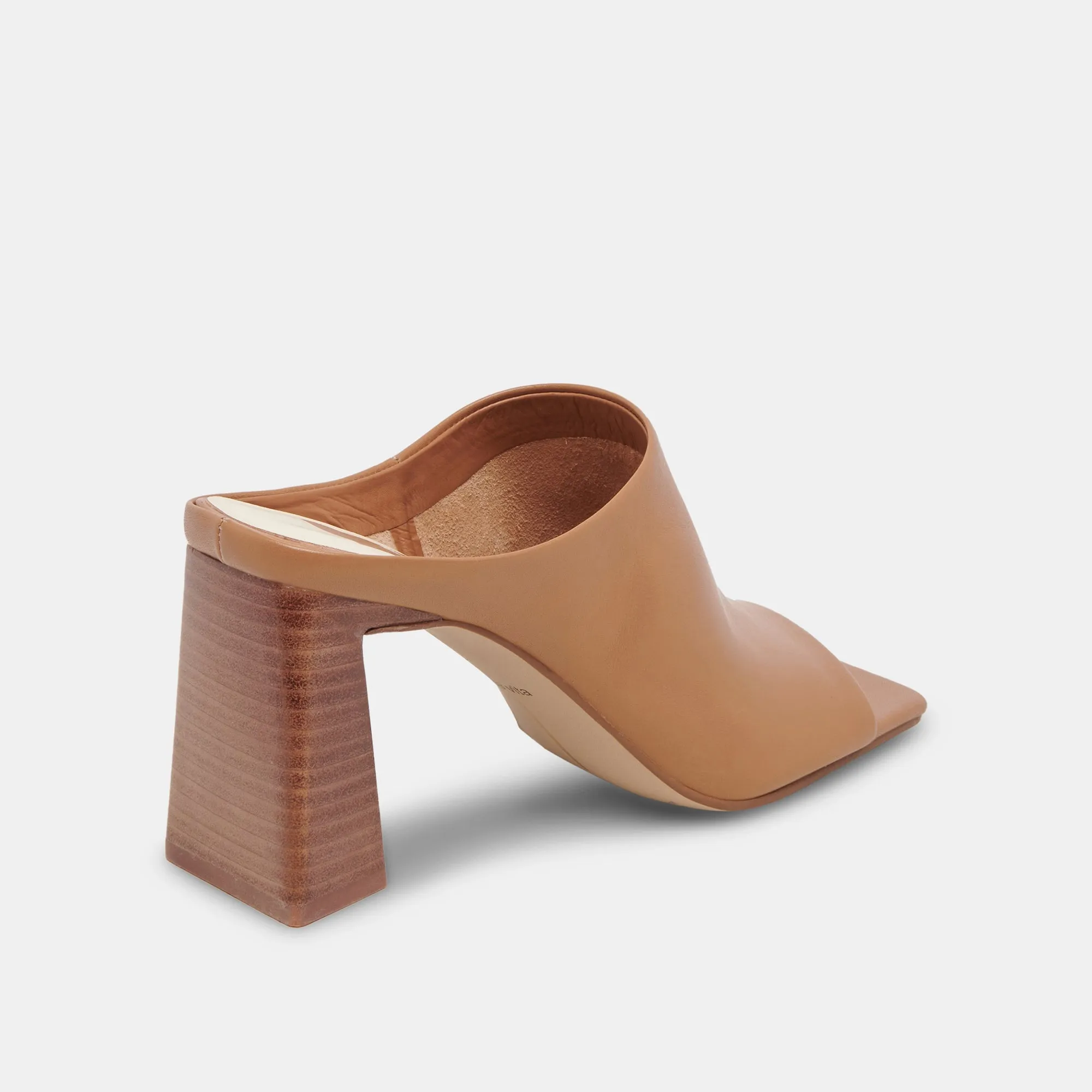 LIZZO HEELS LUGGAGE LEATHER