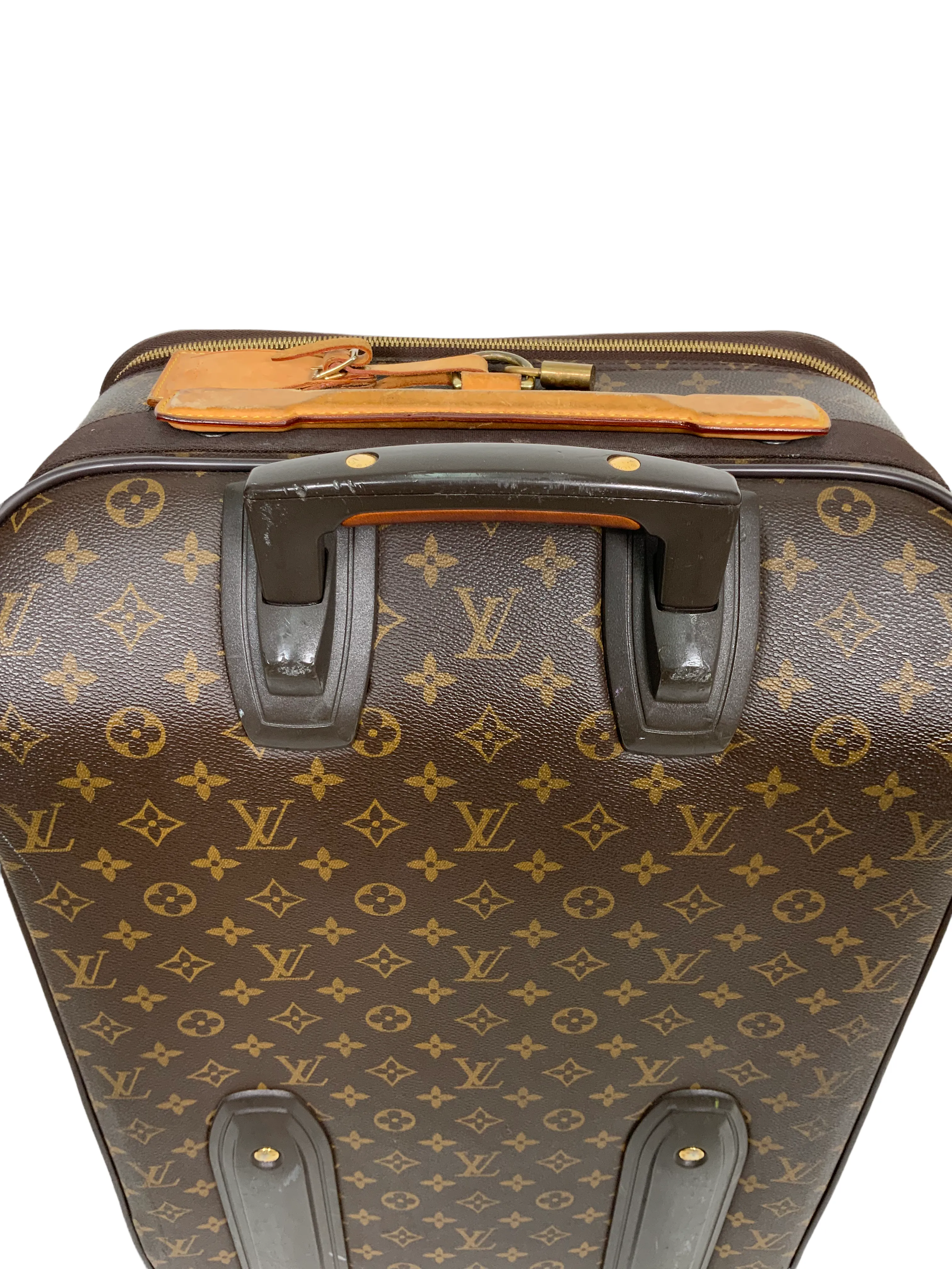 Louis Vuitton Pegase 50 Monogram Canvas Rolling Suitcase Travel Bag