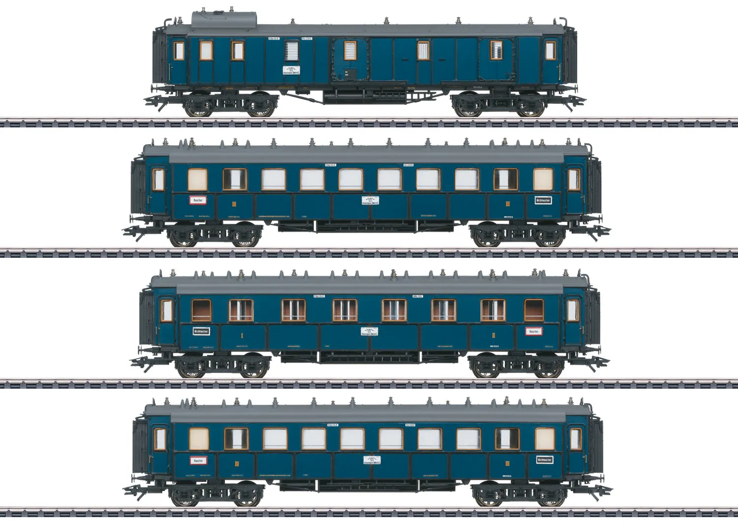 Marklin H0 41353 K.Bay.Sts.B. Express Train Passenger Car Set  Fall 2022