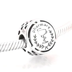 Medical Pharmacy Charm in 925 Sterling Silver