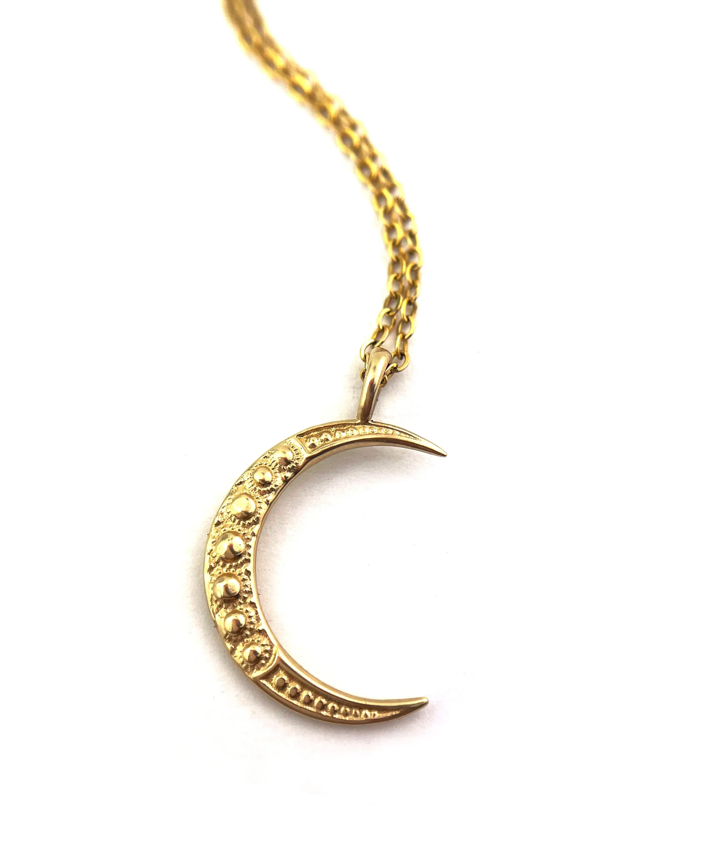 Midi CRESCENT MOON Necklace - Gold