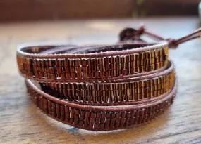 Milano chocolate wrap bracelet