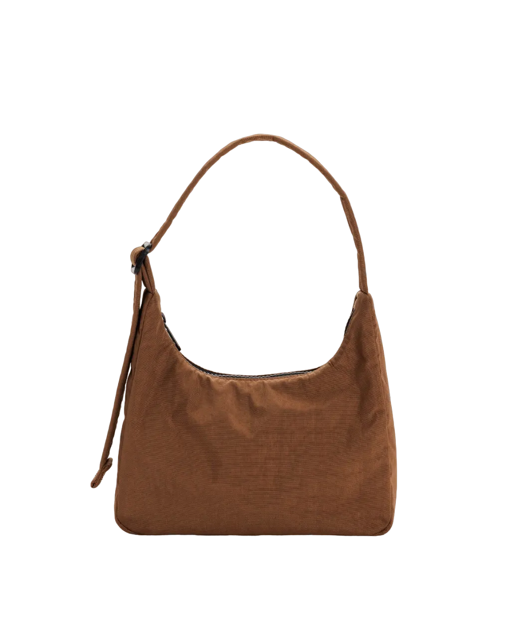 Mini Nylon Shoulder Bag - Brown