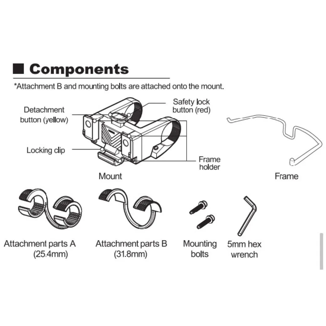 Montbell Front Bag Frame