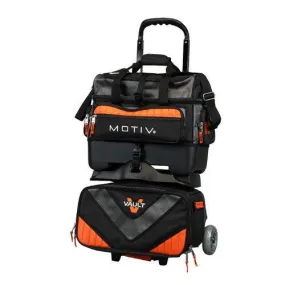 Motiv Vault 4 Ball Roller Bowling Bag Black/Orange