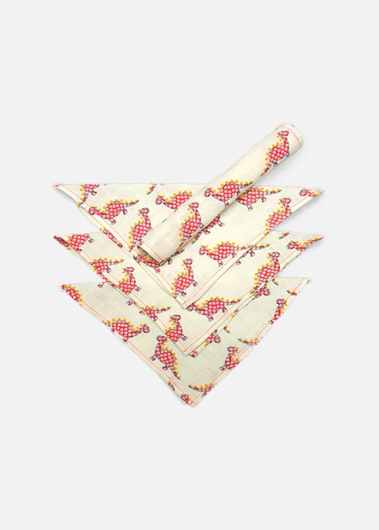 Organic Cloth Baby Wipe - Dino